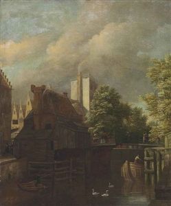 An Amsterdam Canal Scene