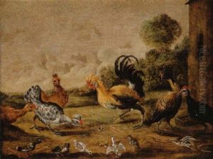 Scene De Basse-cour by Jan van, the Younger Kessel