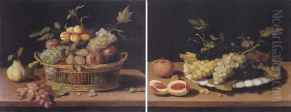 Still Life Of Fruit In A Basket - view 1