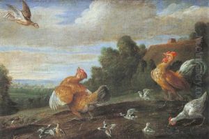 Scene De Basse-cour by Jan van, the Younger Kessel