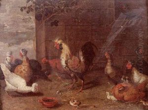 Scene De Basse-cour by Jan van, the Younger Kessel