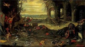 Allegorie De La Guerre by Jan van, the Younger Kessel
