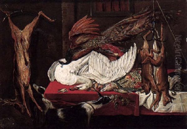 Still Life Of Fruit And Vegetables And Dead Game - view 1