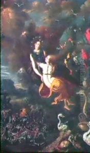 L'eau Et La Terre L'air Et Le Feu by Jan van, the Younger Kessel
