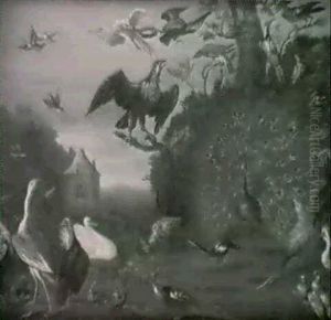 Le Concert Des Oiseaux by Jan van, the Younger Kessel