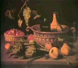 Nature Morte Avec Deux Bouteilles Dans Un Rafraichissoir