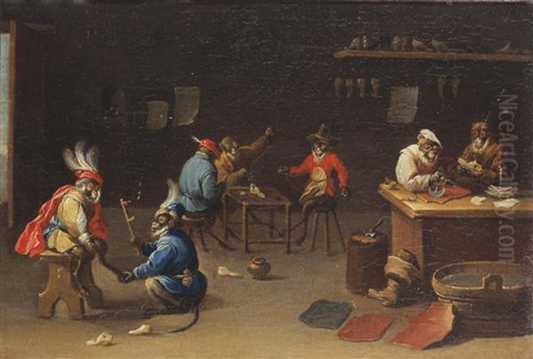 Monkeys In A Cobbler And A Shoe Shop - view 1