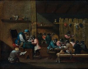 L'ecole Des Singes by Ferdinand van Kessel