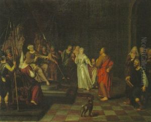 Esther Vor Ahasver(?) Um Gnade Fur Ihr Volk Bittend Esther Vor Ahasver(?) Um Gnade Fur Ihr Volk Bittend