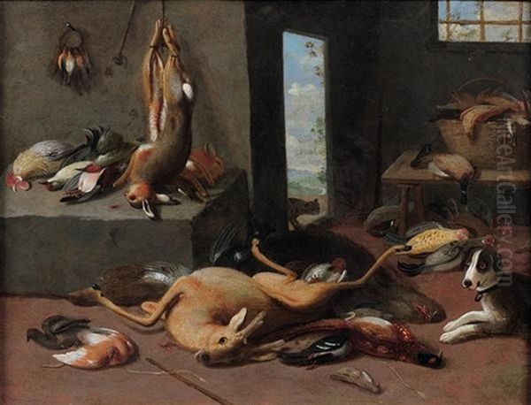 Trophee De Chasse Au Chien Dans Un Garde-manger - view 1