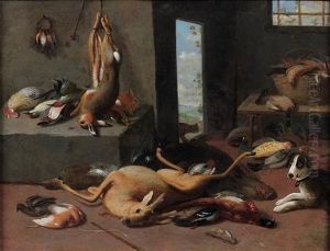 Trophee De Chasse Au Chien Dans Un Garde-manger