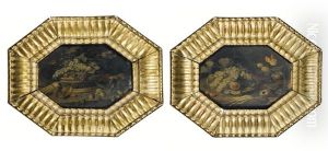 Nature Morte Au Hamster, Nature Morte Au Perroquet (pair) by Jan van Kessel