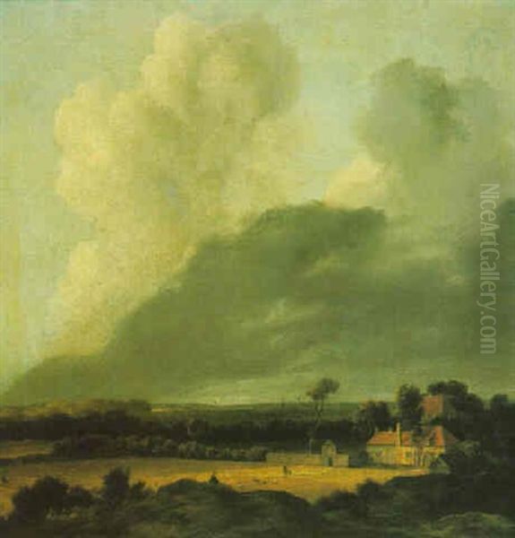 Panoramic Landscape With A View Of A Country House - view 1