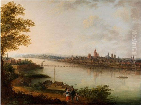 Stadtansicht Von Mainz Am Rhein - view 1