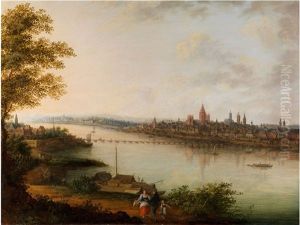 Stadtansicht Von Mainz Am Rhein
