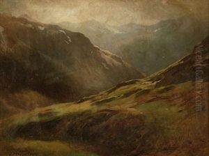 Gebirgslandschaft by August Friedrich Kessler