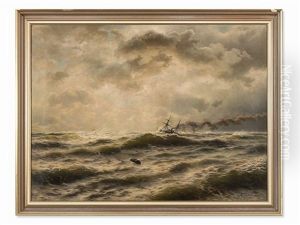 Seascape by August Friedrich Kessler