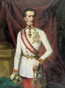 Bildnis Kaiser Franz Joseph I. Von Osterreich In Uniform by Joseph Kessler