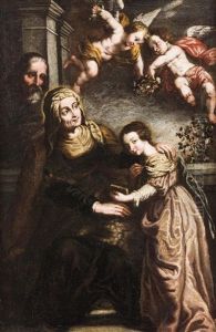 Die Unterrichtung Der Hl. Maria Durch Die Hl. Anna Mit Dem Hl. Joachim