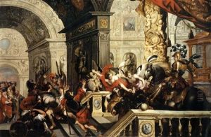 Die Vertreibung Heliodors Aus Dem Tempel by Stephan Kessler