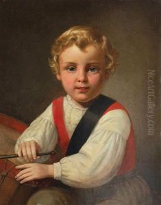 American, - Portrait Of Erwin, Agefive by Peter Baumgras