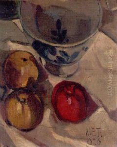 A Still Life With Apples And A Delftware Bowl