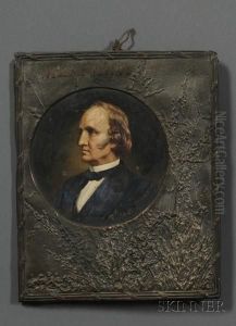 Portrait Of Boston Abolitionist Wendell Phillips by Peter Baumgras