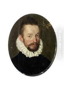 Portrait Of A Gentleman, Bust-length, In Black Costume With A White Ruff