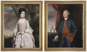 A Pair Of Three-quarter Portraits