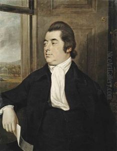 Portrait Of Gentleman, Half-length, Traditionally Identified As Reverend Griffith by Tilly Kettle