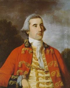 Portrait Of An Officer Of The East India Company by Tilly Kettle