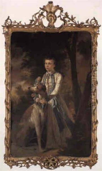 Portrait Of John Graham, A Greyhound At His Side - view 1