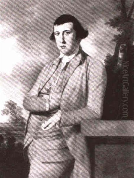 Portrait D'homme Sur Fond De Paysage - view 1