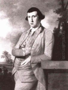 Portrait D'homme Sur Fond De Paysage Portrait D'homme Sur Fond De Paysage
