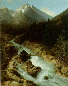 Berglandschaft by Marie von Keudell