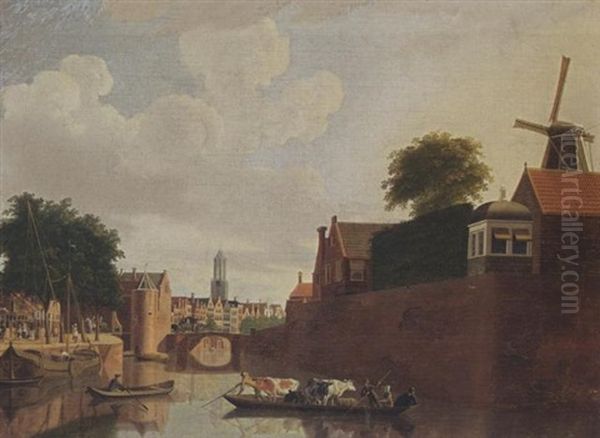 Utrecht: A View Of The Weerdport With The Domtoren Beyond - view 1