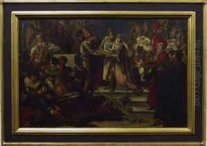 Afscheid Bij Het Vertrek Van De Kruisvaarders by Alfred Baur