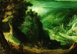 A Mountainous Landscape by Kerstiaen de Keuninck