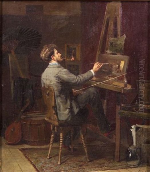 The Studio Artist At Work - view 1