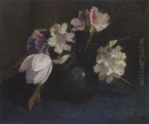 Rhododendrons And A Tulip In A Vase Rhododendrons And A Tulip In A Vase