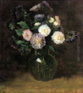 A Still Life With Asters by Jacob Simon Hendrik Kever