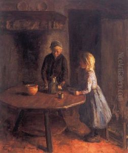 Kinderen In Een Interieur Kinderen In Een Interieur