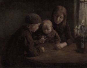 Playing With Little Brother by Jacob Simon Hendrik Kever