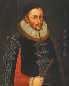 Portrait Of William I, Prince Of Orange (1533-1584), Half-length, Wearing Black With A White Ruff And Holding A Baton