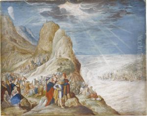 Pharaoh And The Egyptian Army Engulfed By The Redsea by Johann Wilhelm Baur