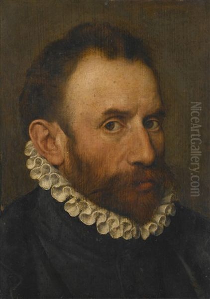 Portrait Of A Gentleman, Half-length, Wearing A White Ruff - view 1