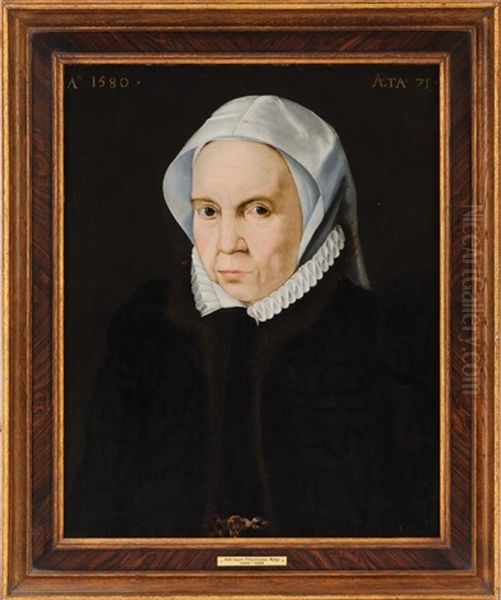 Portrait Of A Lady In Fur Trimmed Jacket And Ruff - view 1