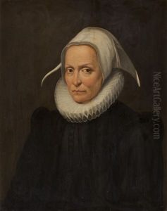 Portrait Of A Lady In A White Cap