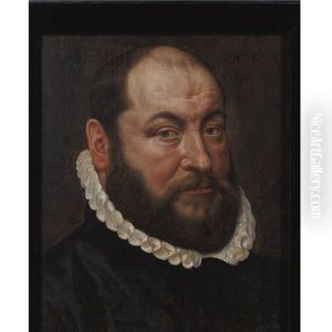 Portrait Of A Bearded Man by Adriaen Thomasz Key