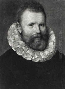 Portrait D'homme Barbu A La Fraise by Adriaen Thomasz Key